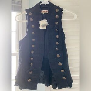 Free People never worn vest/shirt. Bohemian style